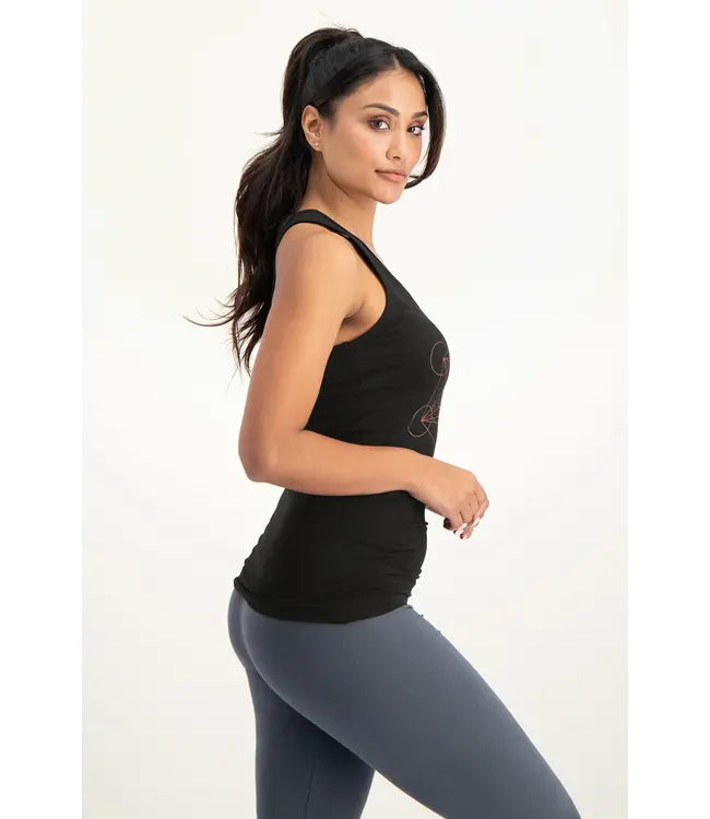 Urban Goddess Metatron Core Katoenen Yoga Top - Onyx Black