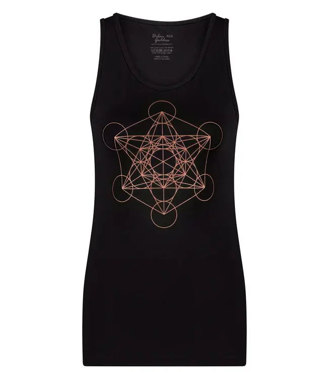 Urban Goddess Metatron Core Katoenen Yoga Top - Onyx Black