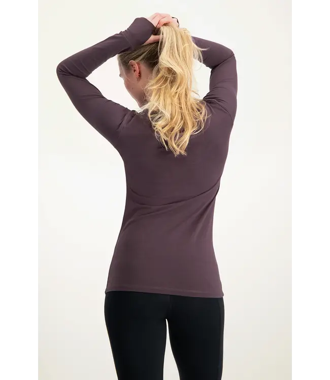 Urban Goddess Namaste Core Duurzame Yoga Longsleeve - Berry