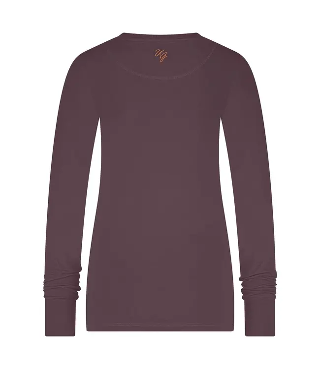 Urban Goddess Namaste Core Duurzame Yoga Longsleeve - Berry