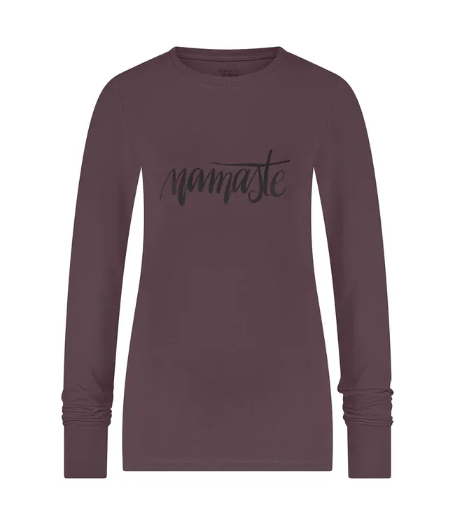 Urban Goddess Namaste Core Duurzame Yoga Longsleeve - Berry