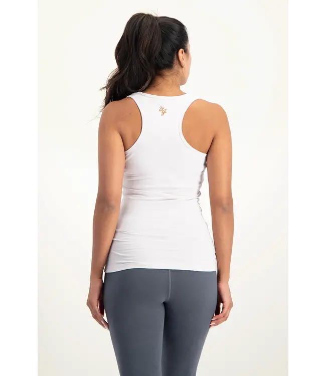 Urban Goddess Namaste Core Yoga Tank Top - Mushroom