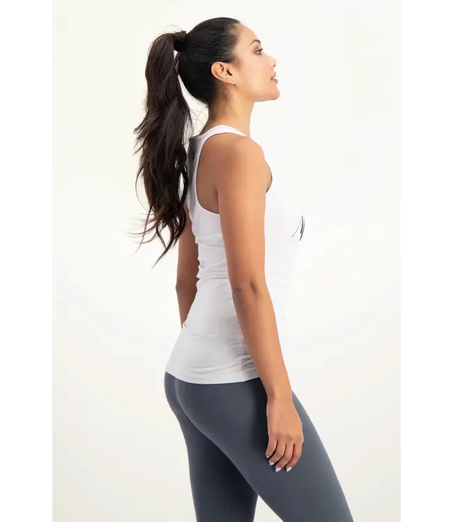 Urban Goddess Namaste Core Yoga Tank Top - Mushroom