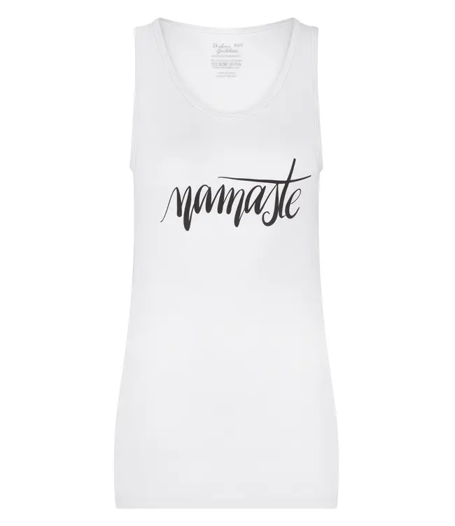 Urban Goddess Namaste Core Yoga Tank Top - Mushroom
