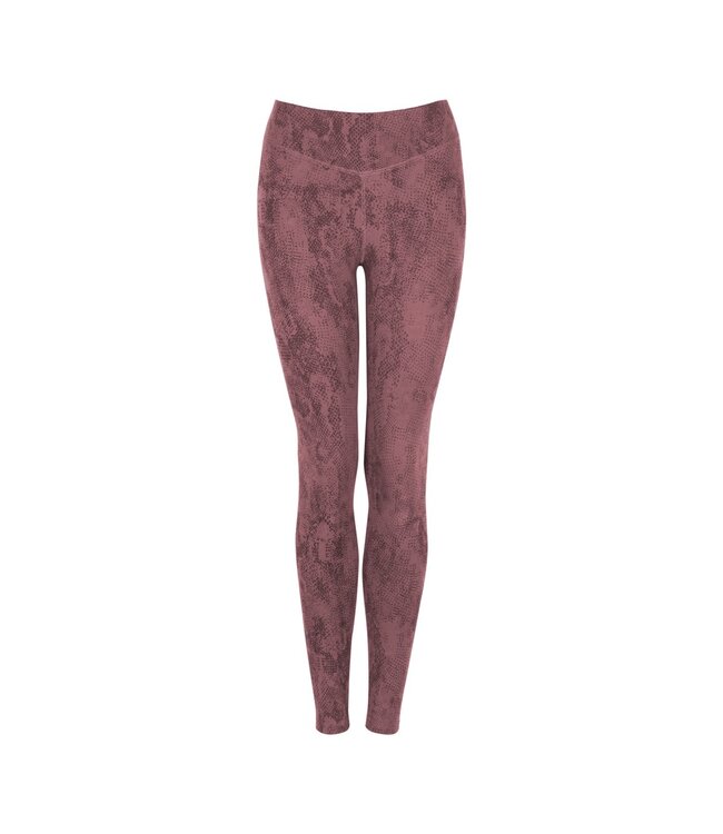 Jaya Sumatra Snake Printed Yoga Leggings - Rose Taupe
