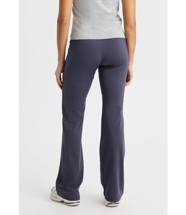 Rohnisch Flattering High Waist Yoga Pants - Dark Grey Plum