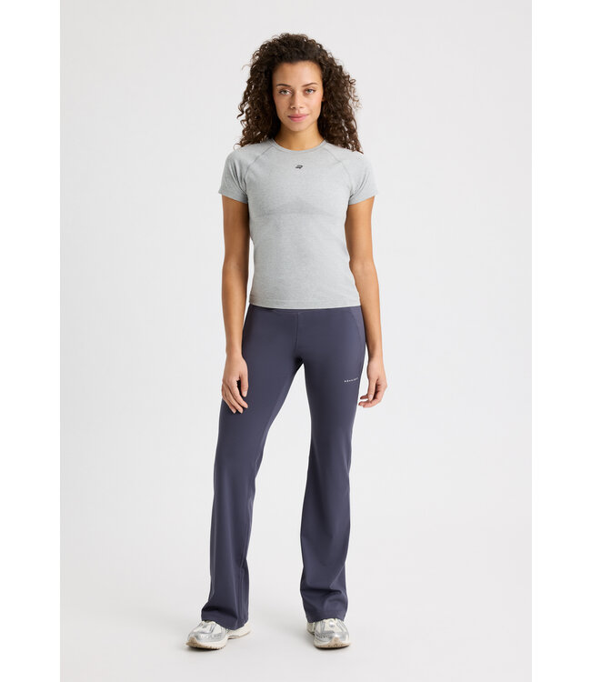 Rohnisch Flattering High Waist Yoga Pants - Dark Grey Plum
