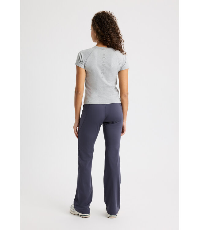 Rohnisch Flattering High Waist Yoga Pants - Dark Grey Plum