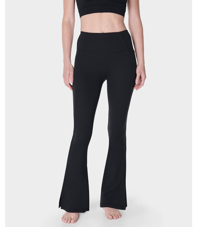Sweaty Betty Super Soft Yoga Flare Yoga Broek - Black