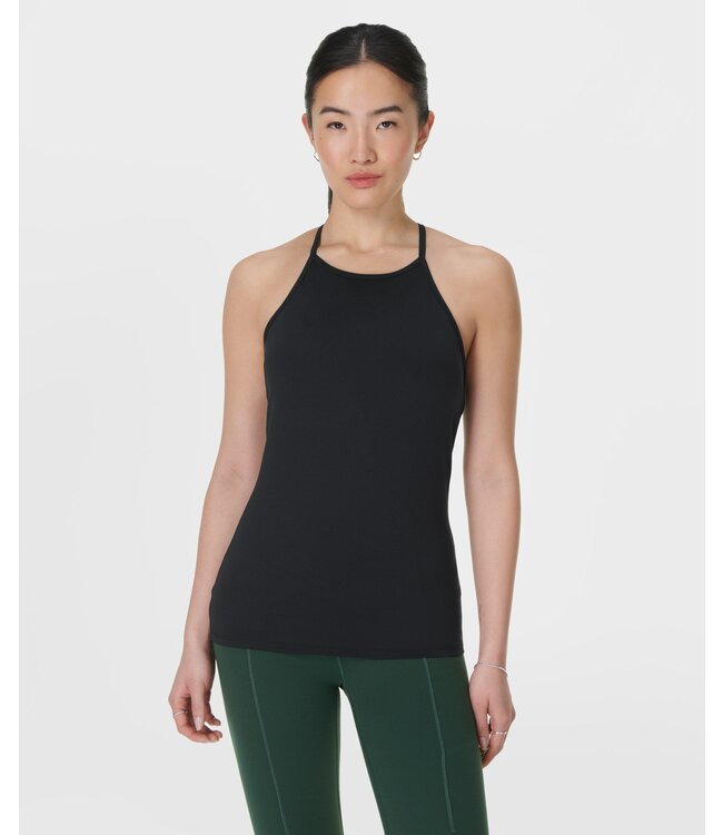 Sweaty Betty Soft Flow Double Up Yoga Bra Tank - Black