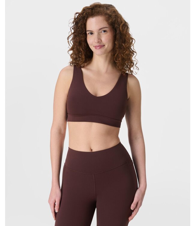 Sweaty Betty Ultimate Yoga Voop Bra - Sable Brown