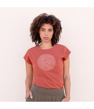 Jaya Om Yoga T-Shirt - Cinnamon