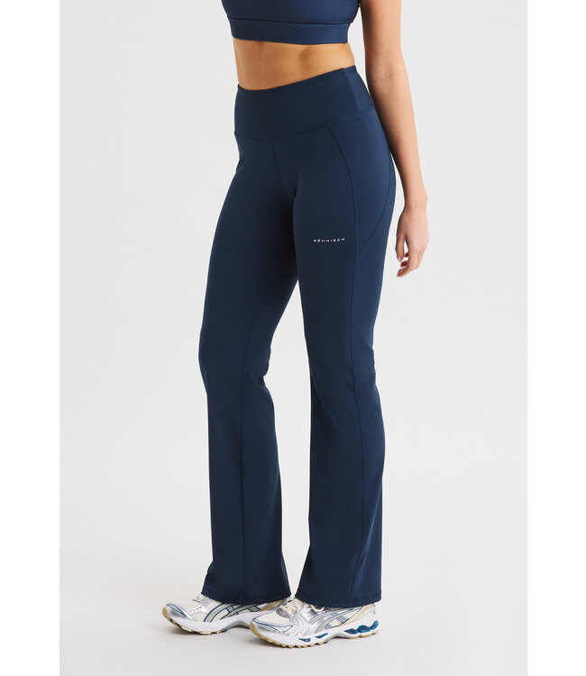Rohnisch Flattering High Waist Yoga Pants - Space Navy