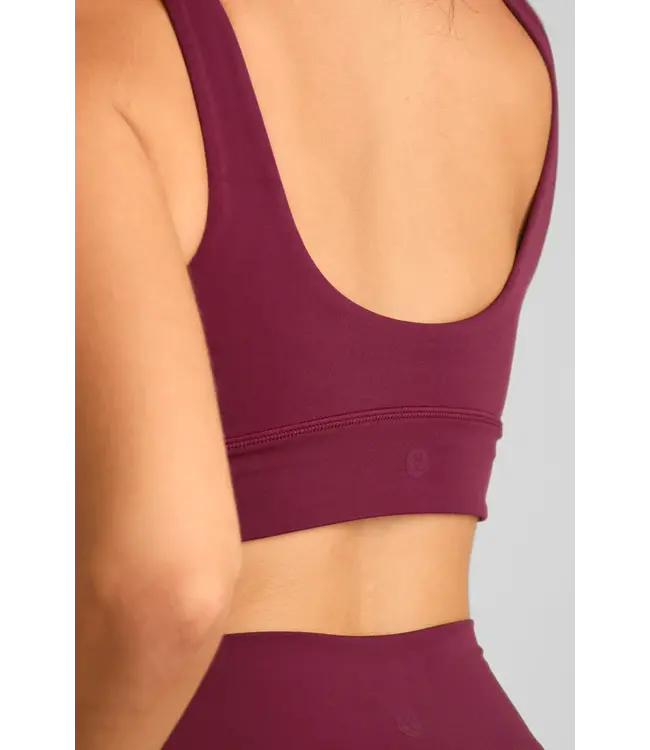 Zencore Eco Padded Yoga BH - Plum