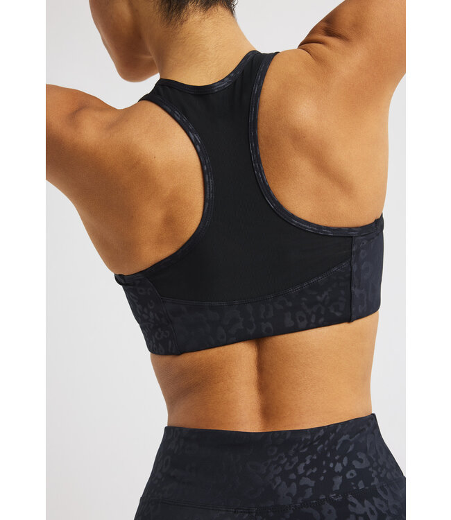 Rohnisch Flattering Mesh Sport BH - Leo Emboss Black