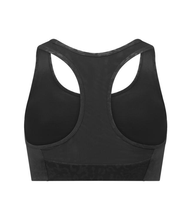 Rohnisch Flattering Mesh Sport BH - Leo Emboss Black