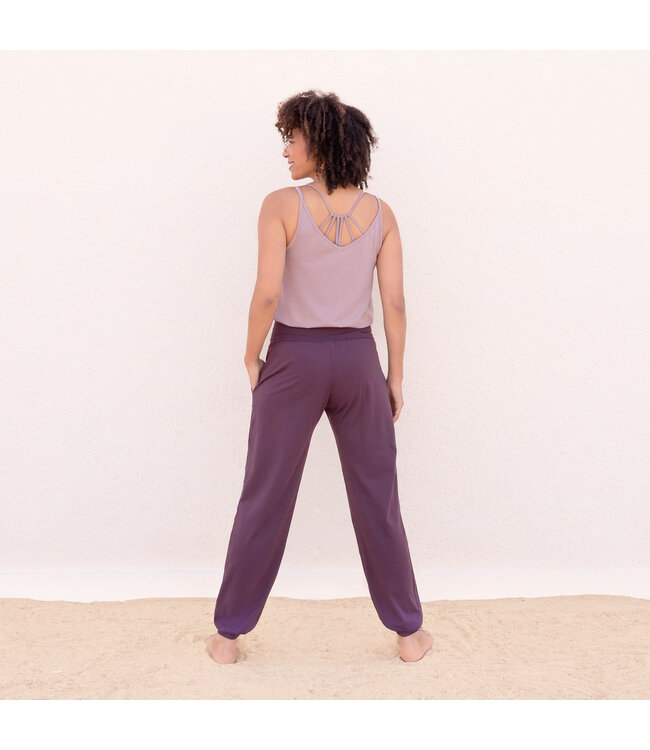 Jaya Joelle Losse Chill Yoga Broek – Plum