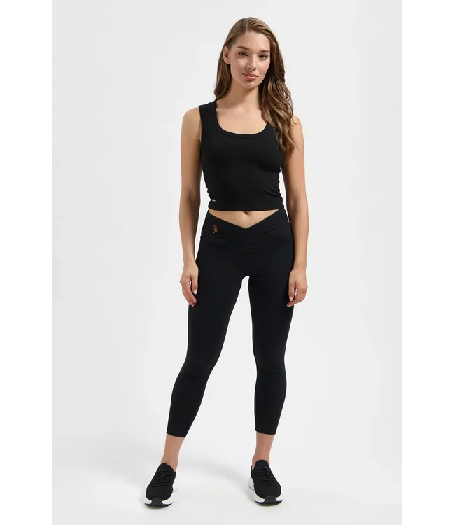 Urban Goddess Seris Yoga Crop Top - Onyx Black