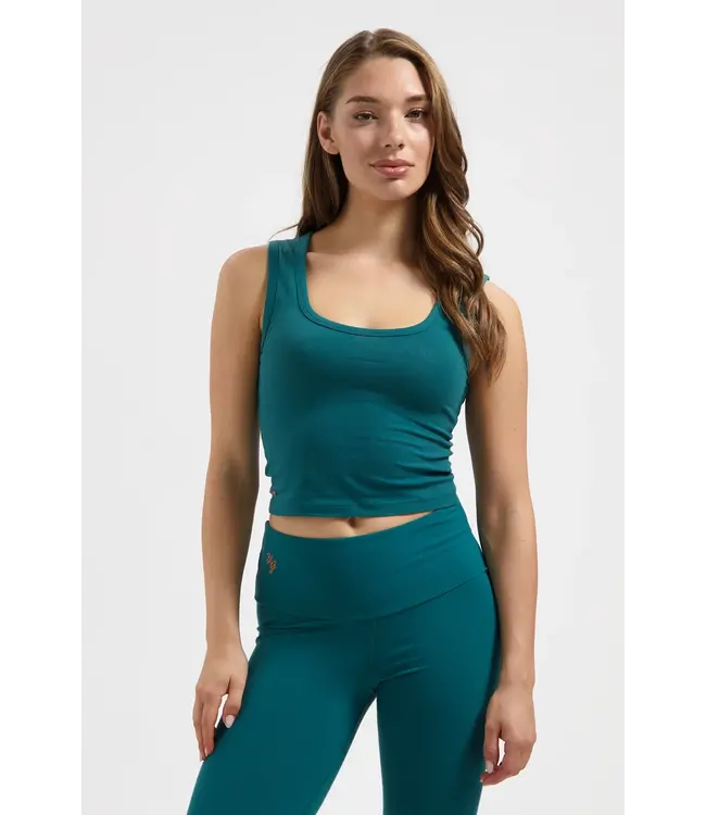 Urban Goddess Seris Katoenen Yoga Crop Tank - Seamoss