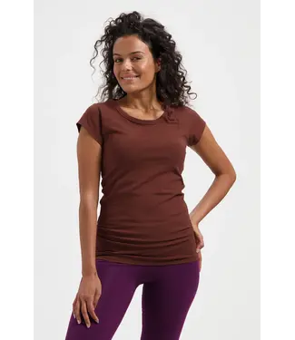Urban Goddess Zefira Yoga Tee - Marron