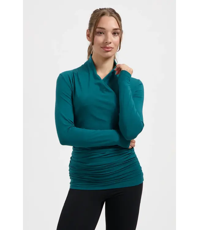 Urban Goddess Good Karma Longsleeve Yoga Tunic - Seamoss