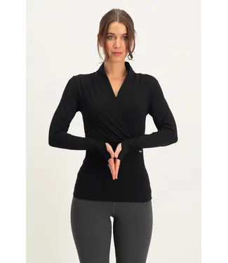 Urban Goddess Ishtar Longsleeve Yoga Top - Onyx Black