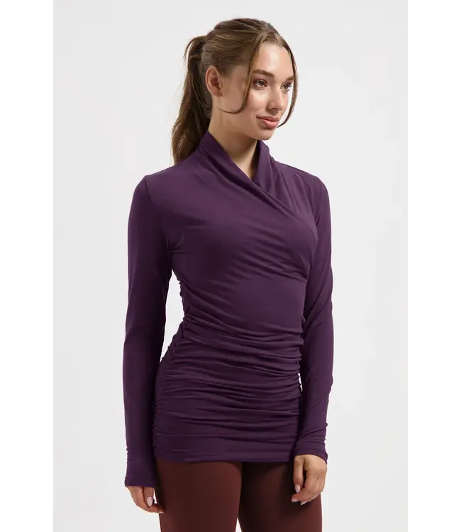 Urban Goddess Good Karma Longsleeve Yoga Tunic - Bloom