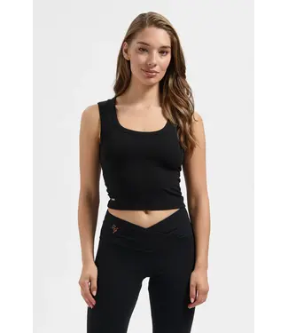 Urban Goddess Seris Yoga Crop Tank - Onyx Black