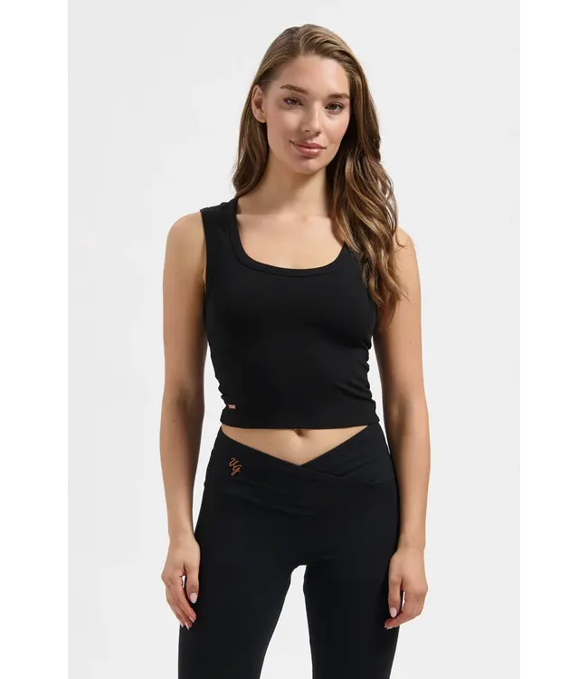 Urban Goddess Seris Yoga Crop Tank - Onyx Black