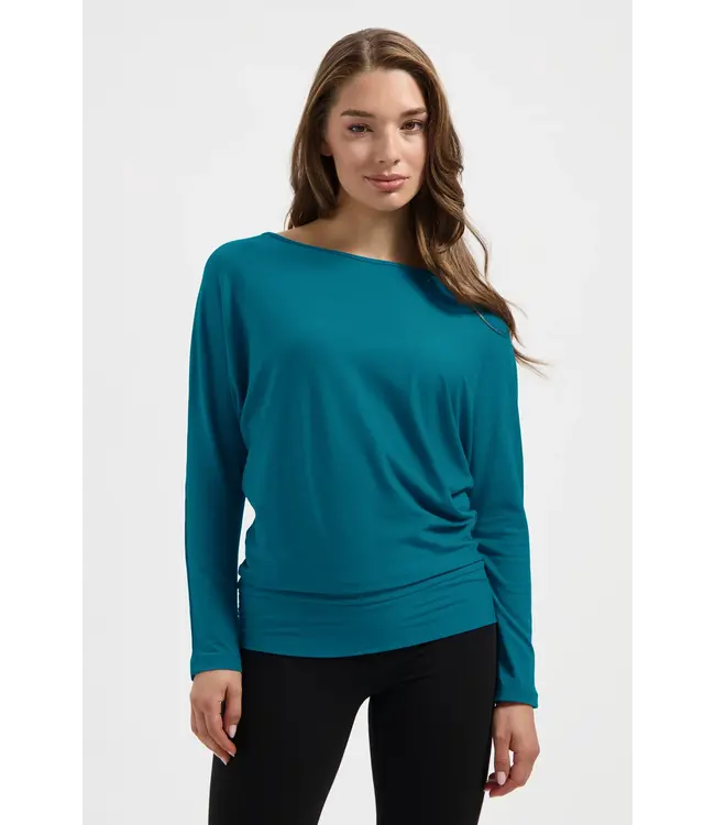 Urban Goddess Budhi Longsleeve Yoga Top - Riverstone