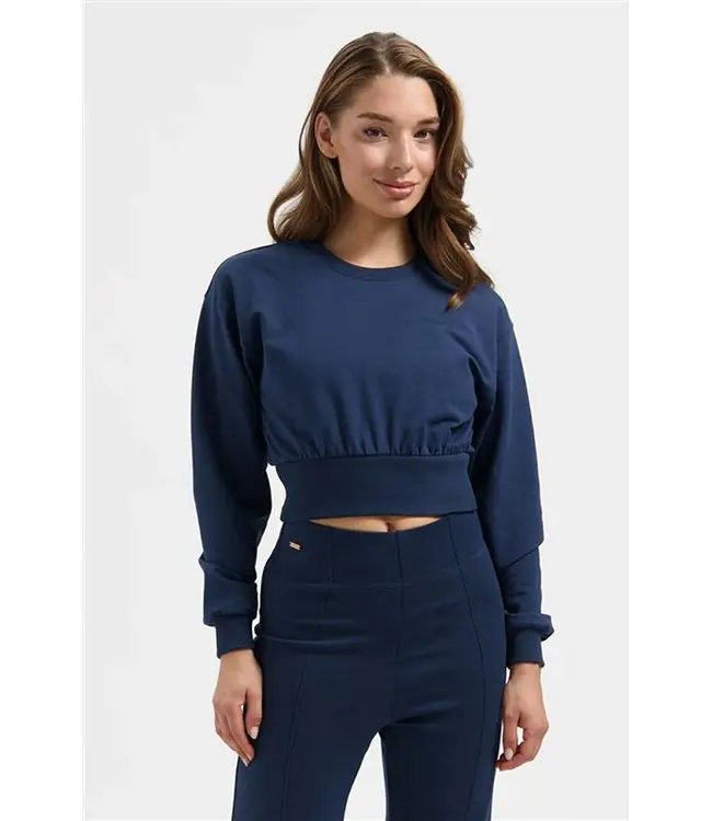 Urban Goddess Naya Cropped Yoga Longsleeve - Midnight