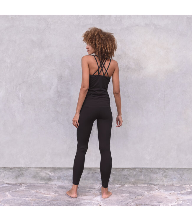 Jaya Nouri Biokatoen Yoga Top - Black