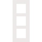Niko Drievoudige verticale afdekplaat, kleur Pure white steel (Niko 154-76300)
