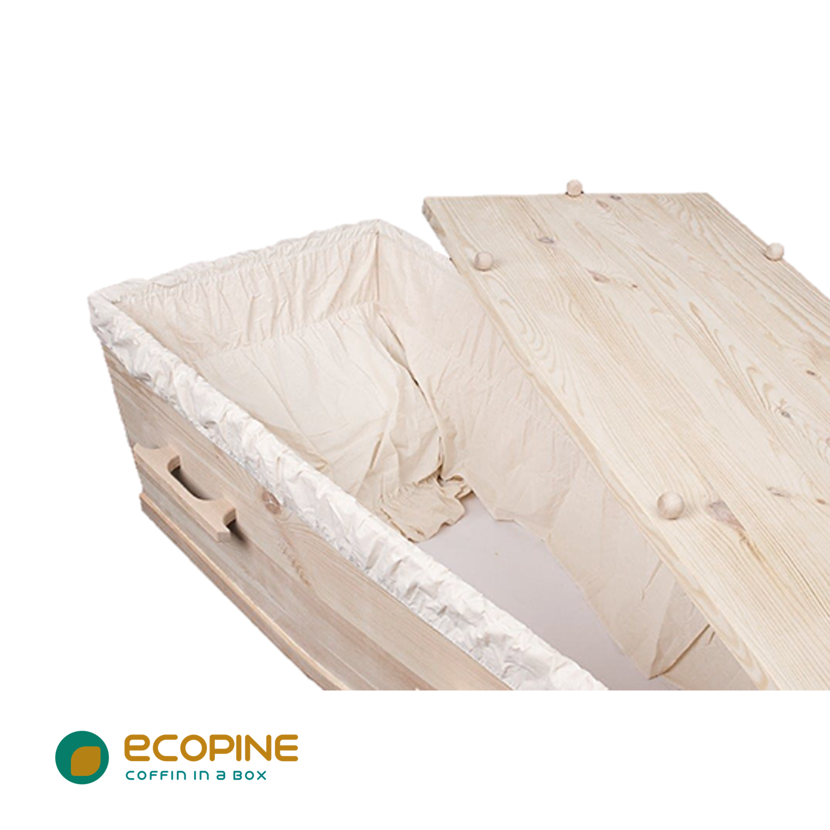 Naaldhout Goedkope Naaldhouten Uitvaartkist gratis geleverd in doos, gebruiksklaar!