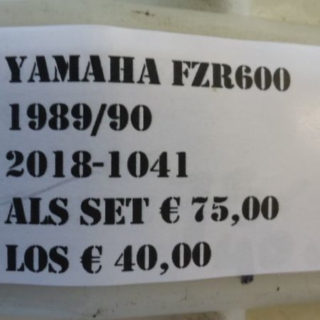 Yamaha origineel Zadel set yamaha FZR 600 89/ 90