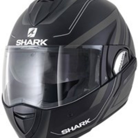 Shark Shark Evoline 3 Matt Zwart Anthracite Wit  Hyrium Systeemhelm