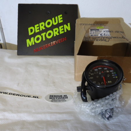 Kreidler kilometerteller met blauw licht