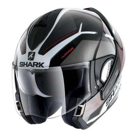 Shark EVOLINE 3 HATAUM BLACK WHITE RED