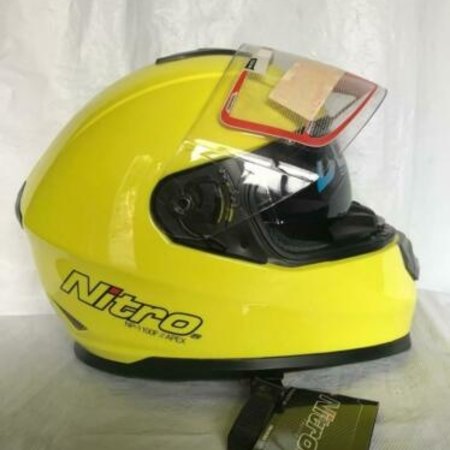 Nitro motorhelm integraal Nitro NP-1100F APEX geel