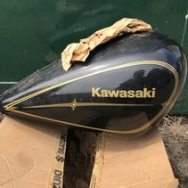 Tank Kawasaki LTD 454 Zwart/ goud. goede staat!