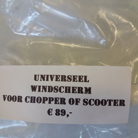 NVT chopper /scooter windscherm