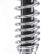 Hagon Shocks Kreidler  onder zwart, chromen veer