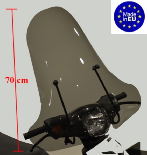Made in EU p-42123 windscherm hoog + bev. set (made in EU) zip2000 smoke