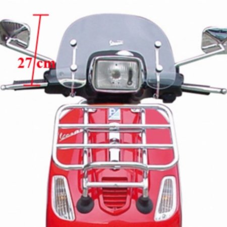 Piaggio windscherm laag + bev. set vespa S 27cm piag orig 655376