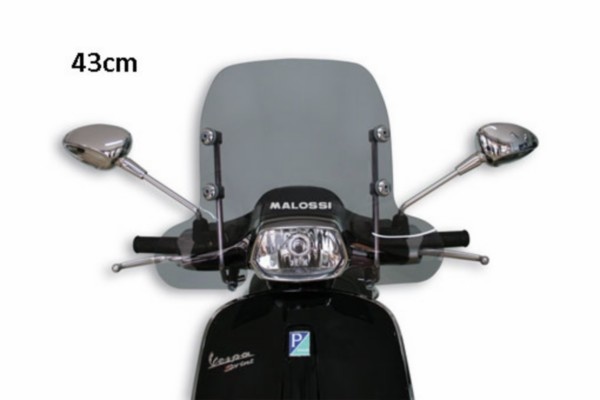 Malossi p-42913 Windscherm + bev. set sprint 43cm smoke malossi 4516342