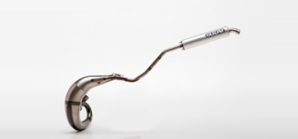 Yasuni P-65191 Uitlaat Yamaha DT50R / Motorhispania Furia / Ryz / Derbi Senda / Malaguti XSM Yasuni Cross ML cpl linksom aluminium tub807