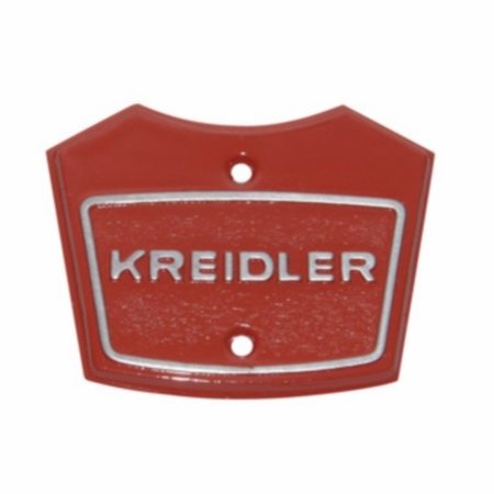 Kreidler plaatje + logo koplamphuis kreidler rood boven