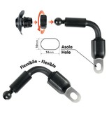 Opti-Line Opti-arm, bevestiging voor smartphone-hoes met flexibele arm en gat van 10 x 14 mm