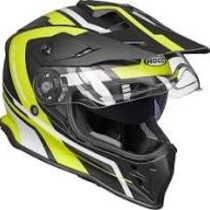 Rocc 782 Endurohelm  Fluor Geel met Zonnevizier