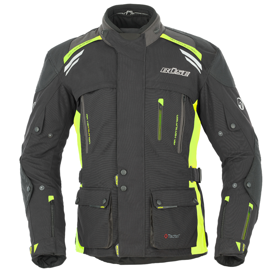 Büse Büse Highland Textieljas zwart/fluor geel